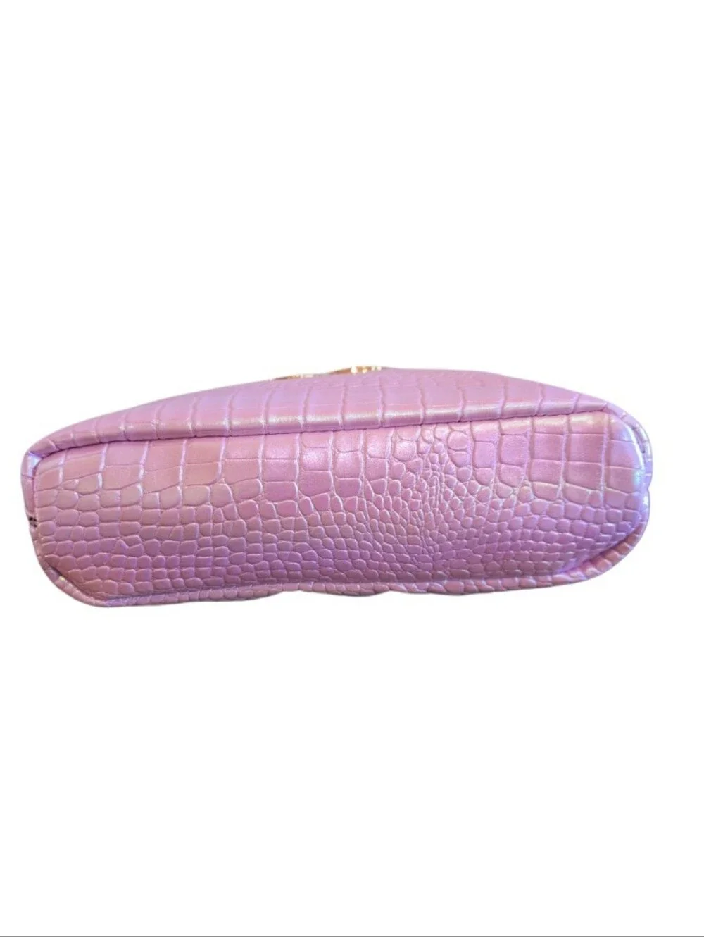 Juicy Couture Metallic Iridescent Pink Converted Makeup Crossbody Bag
